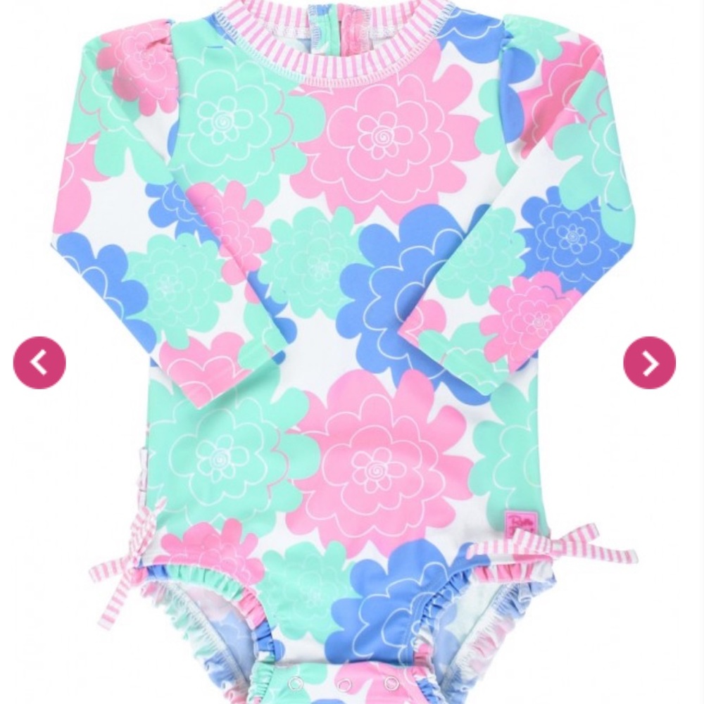 NIP RuffleButts long sleeve rash guard
